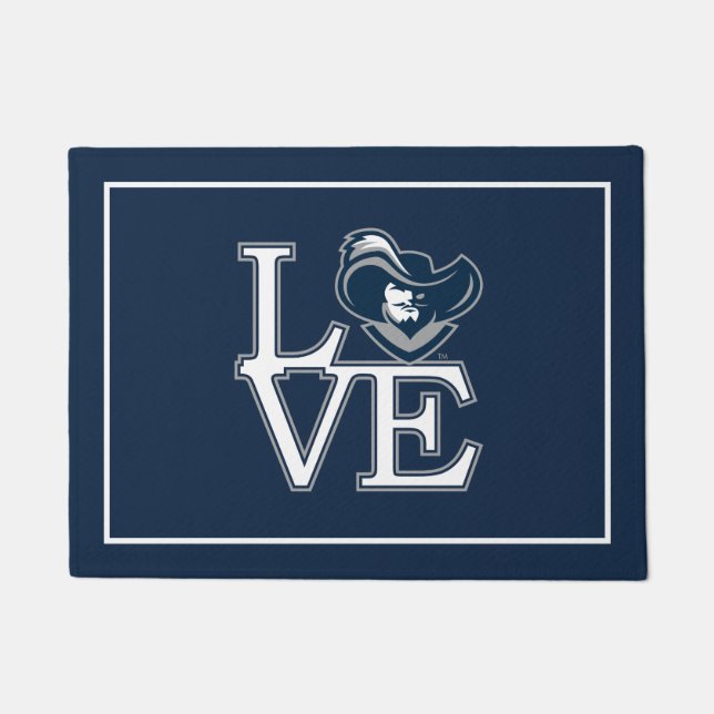 Xavier University Love Doormat (Front)