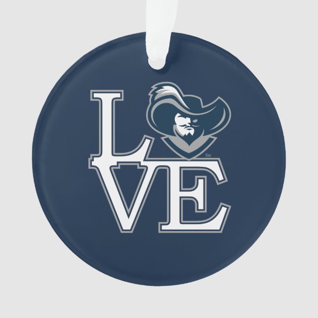 Xavier University Love Ornament (Front)