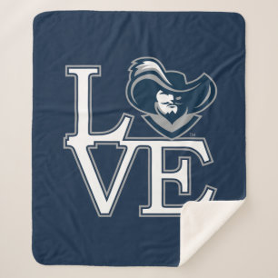 Xavier University Love Sherpa Blanket