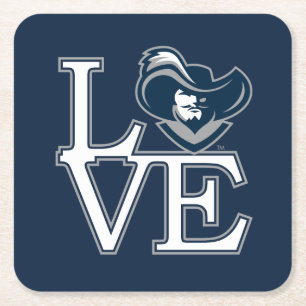 Xavier University Love Square Paper Coaster