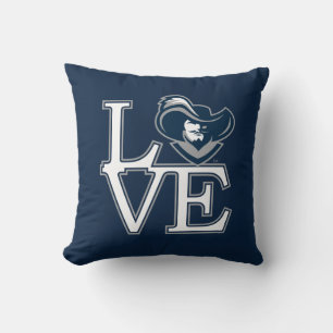 Xavier University Love Throw Pillow