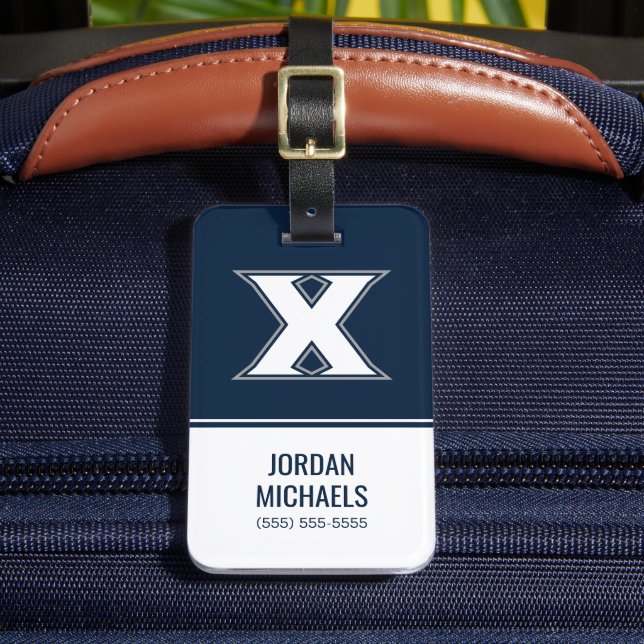 Xavier University Luggage Tag (Front Insitu 2)