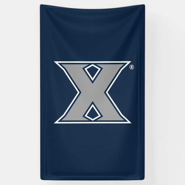 Xavier University Mark Banner (Vertical)