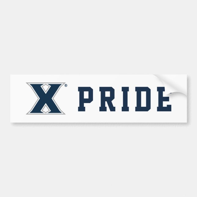 Xavier University Mark Bumper Sticker (Front)