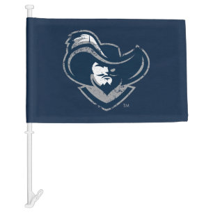 Xavier University Mark Distressed Car Flag