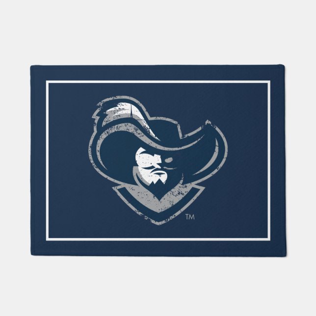 Xavier University Mark Distressed Doormat (Front)