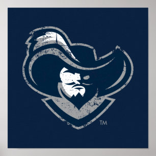 Xavier University Mark Distressed Poster