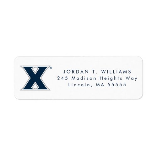 Xavier University Mark Label