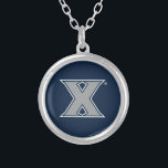 Xavier University Mark Silver Plated Necklace<br><div class="desc">Check out these Xavier University Mark designs! Show off your Xavier University Pride with these new University products. These make the perfect gifts for the Xavier student, alumni, family, friend or fan in your life. All of these Zazzle products are customizable with your name, class year, or club. Go Musketeers!...</div>