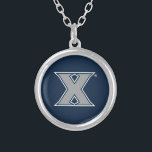 Xavier University Mark Silver Plated Necklace<br><div class="desc">Check out these Xavier University Mark designs! Show off your Xavier University Pride with these new University products. These make the perfect gifts for the Xavier student, alumni, family, friend or fan in your life. All of these Zazzle products are customizable with your name, class year, or club. Go Musketeers!...</div>