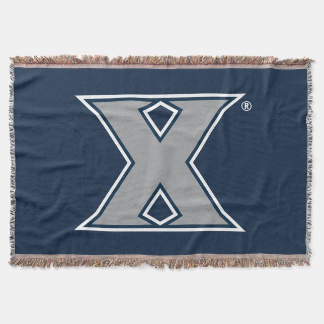 Xavier University Mark Throw Blanket (Front)