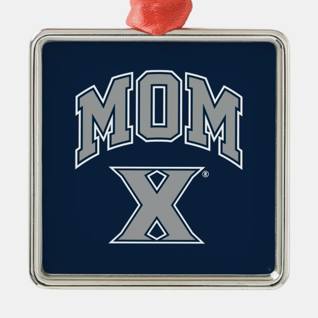Xavier University Mom Metal Ornament (Front)