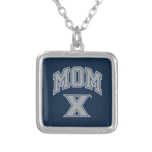 Xavier University Mom Silver Plated Necklace