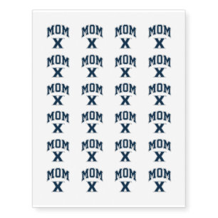 Xavier University Mom Temporary Tattoos
