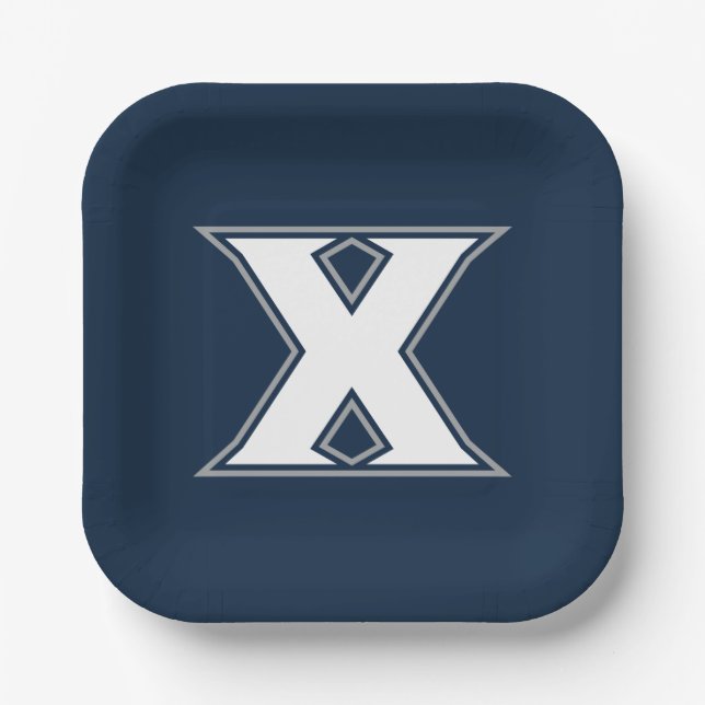 Xavier University Paper Plates (Front)