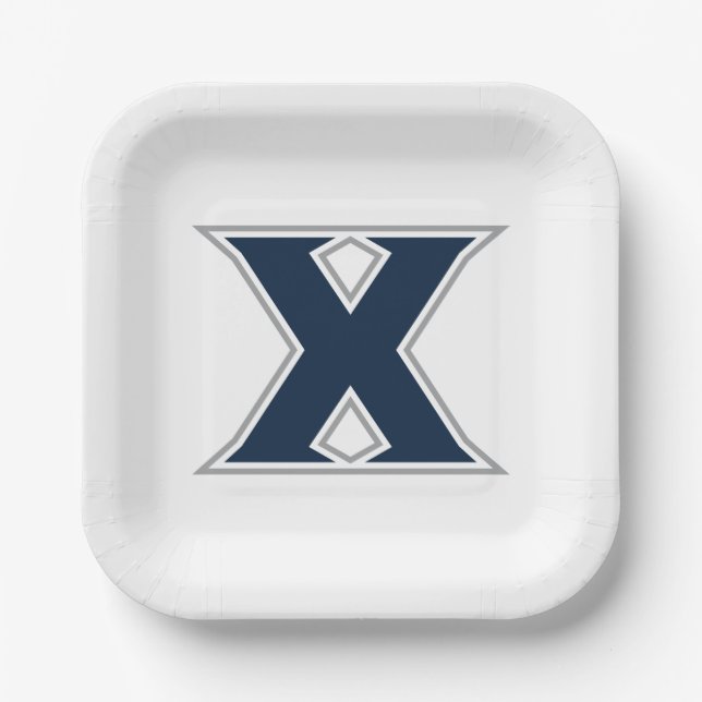 Xavier University Paper Plates (Front)