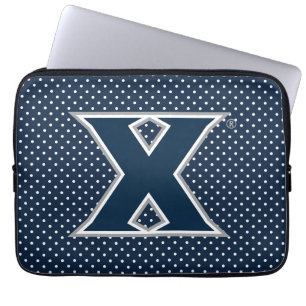 Xavier University Polka Dot Pattern Laptop Sleeve