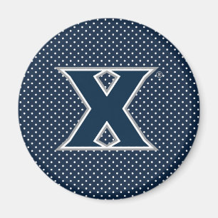 Xavier University Polka Dot Pattern Magnet