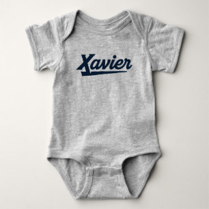 Xavier University Script Baby Bodysuit