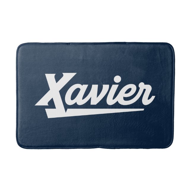Xavier University Script Bath Mat (Front)