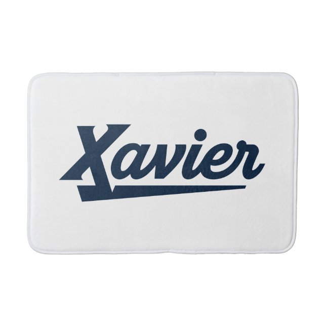 Xavier University Script Bath Mat (Front)