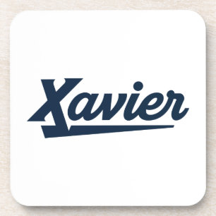 Xavier University Script Beverage Coaster