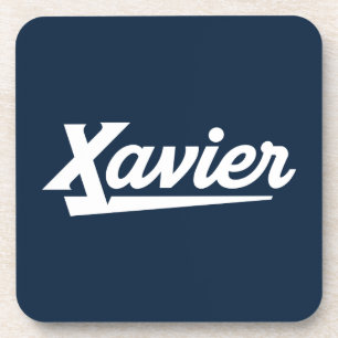 Xavier University Script Beverage Coaster
