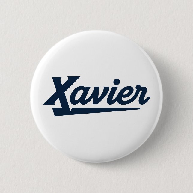 Xavier University Script Button (Front)