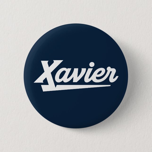 Xavier University Script Button (Front)