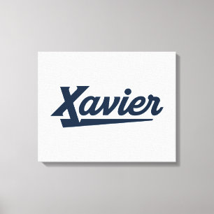 Xavier University Script Canvas Print
