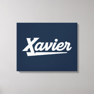Xavier University Script Canvas Print
