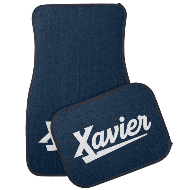 Xavier University Script Car Floor Mat (Set)