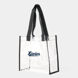 Xavier University Script Clear Tote Bag