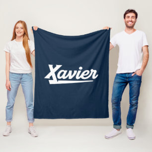 Xavier University Script Fleece Blanket