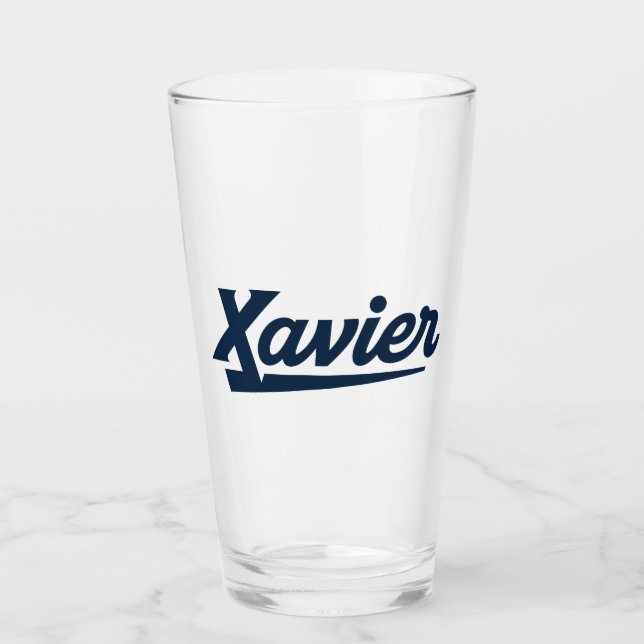 Xavier University Script Glass (Front)