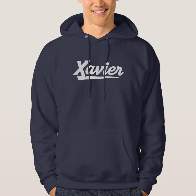 Xavier University Script Hoodie (Front)