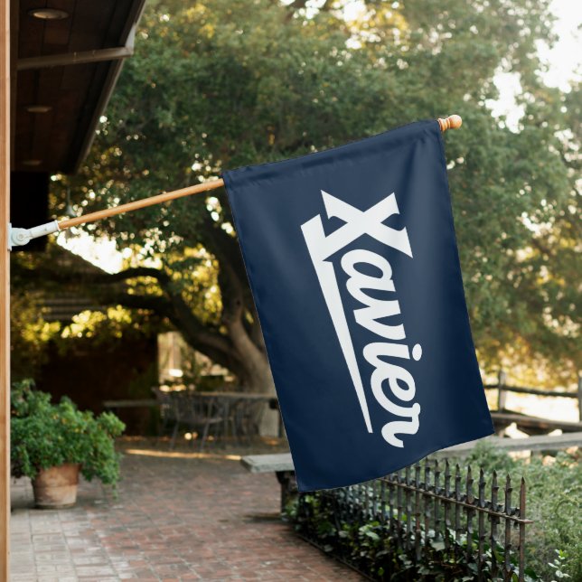 Xavier University Script House Flag (In SItu)