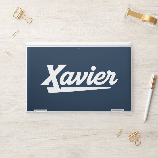 Xavier University Script HP Laptop Skin (Desk)
