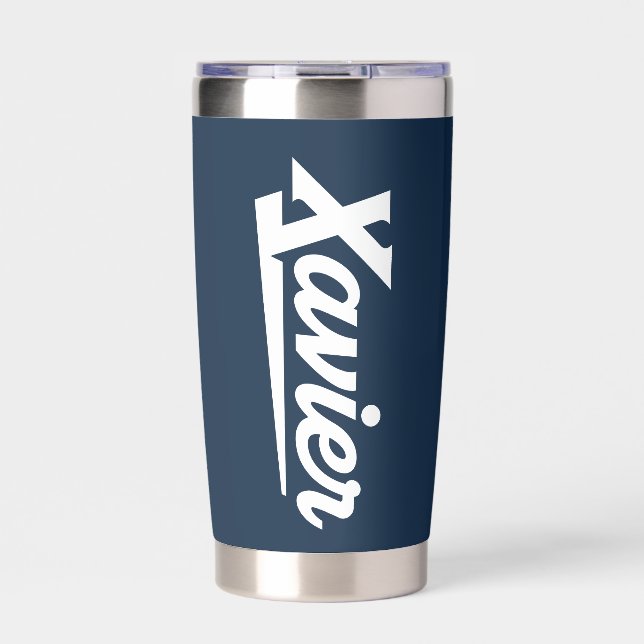 Xavier University Script Insulated Tumbler (Front)