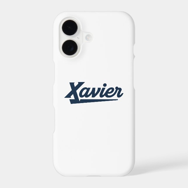 Xavier University Script iPhone Case (Back)