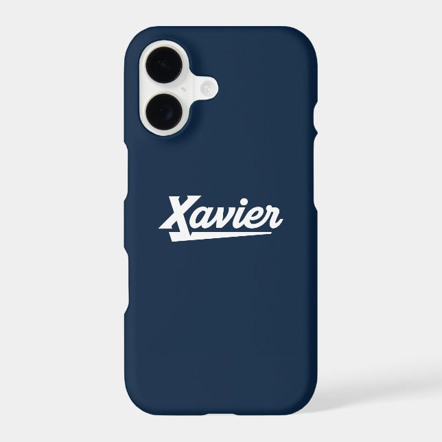 Xavier University Script iPhone Case (Back)