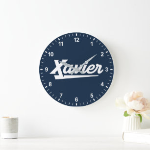 Xavier University Script Large Clock