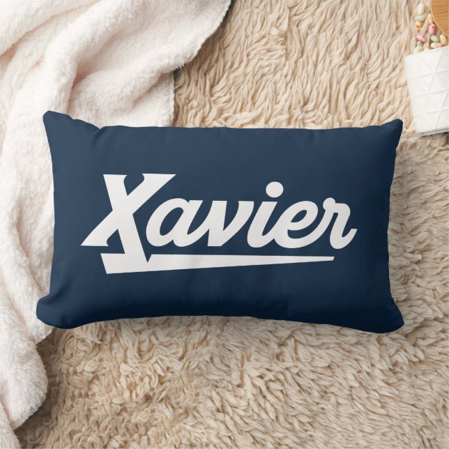 Xavier University Script Lumbar Pillow (Blanket)