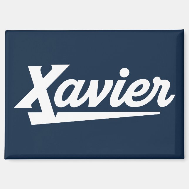 Xavier University Script Magnet (Front)
