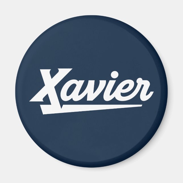 Xavier University Script Magnet (Front)