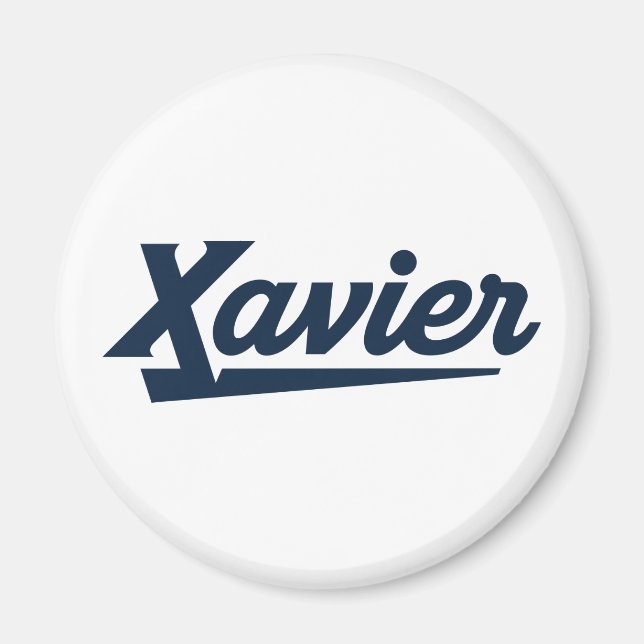 Xavier University Script Magnet (Front)