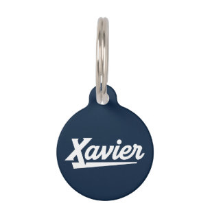 Xavier University Script Pet ID Tag