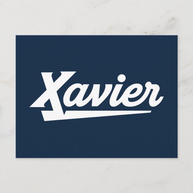 Xavier University Script Postcard (Front)