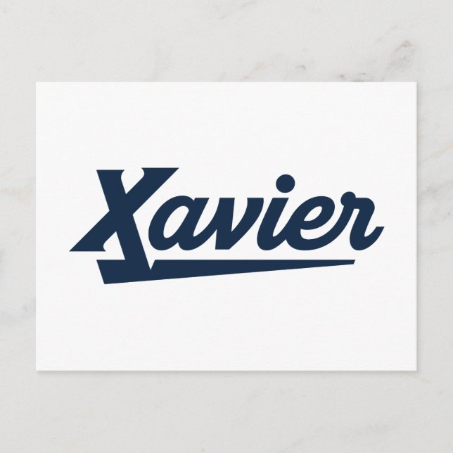 Xavier University Script Postcard (Front)