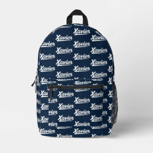Xavier University Script Printed Backpack
